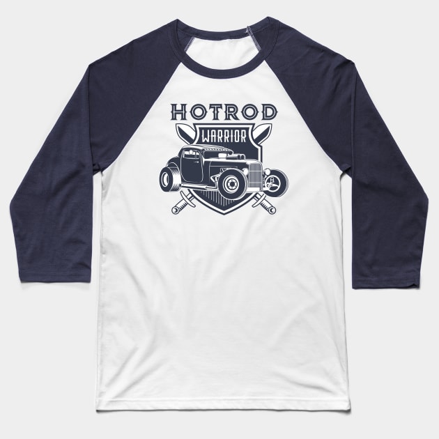 HOTROD WARRIOR Baseball T-Shirt by DirtyWolf